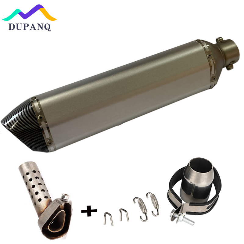 DUPANQ Inlet 51mm Motorcycle Exhaust Pipe Muffler Motocross Escape Moto Universal de0a3