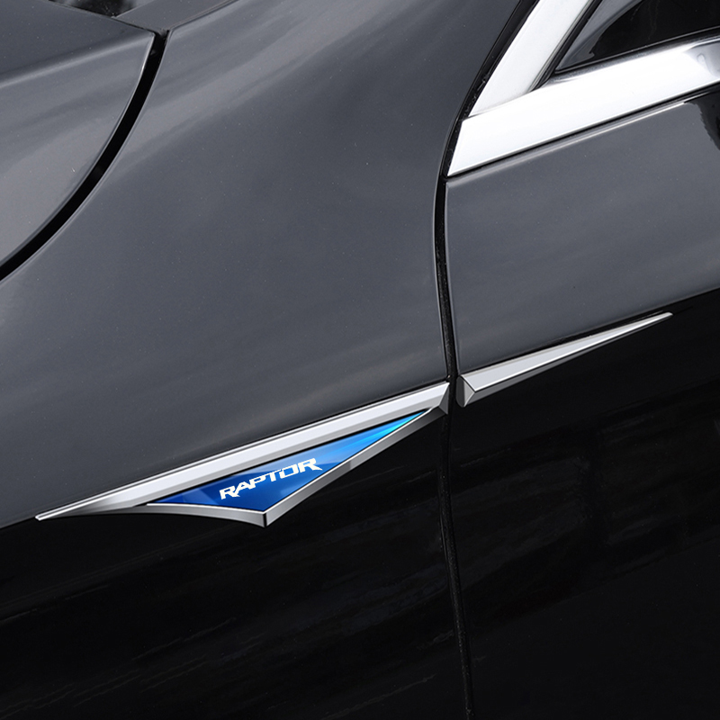 2pcs alloy stickers car accsesories accessory for ford f150 f-150 raptor svt Pickup