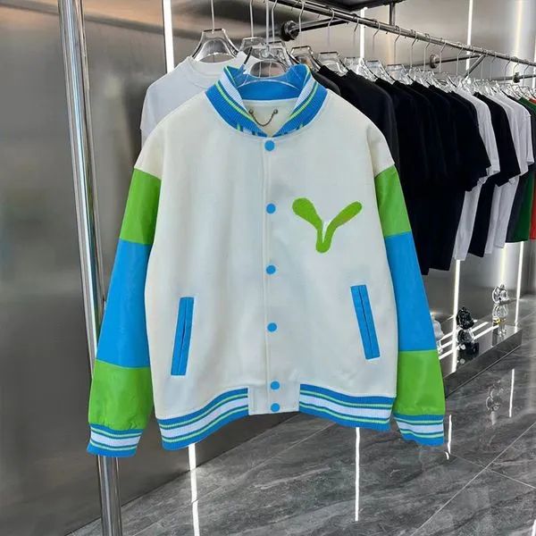 Bomber Jacket Designer Letterman Lvs Jackets Vintage Bomber Coats Letter louise Jackets Embroidery Autumn Men Baseball Hip Hop lvsity Jacket 52F