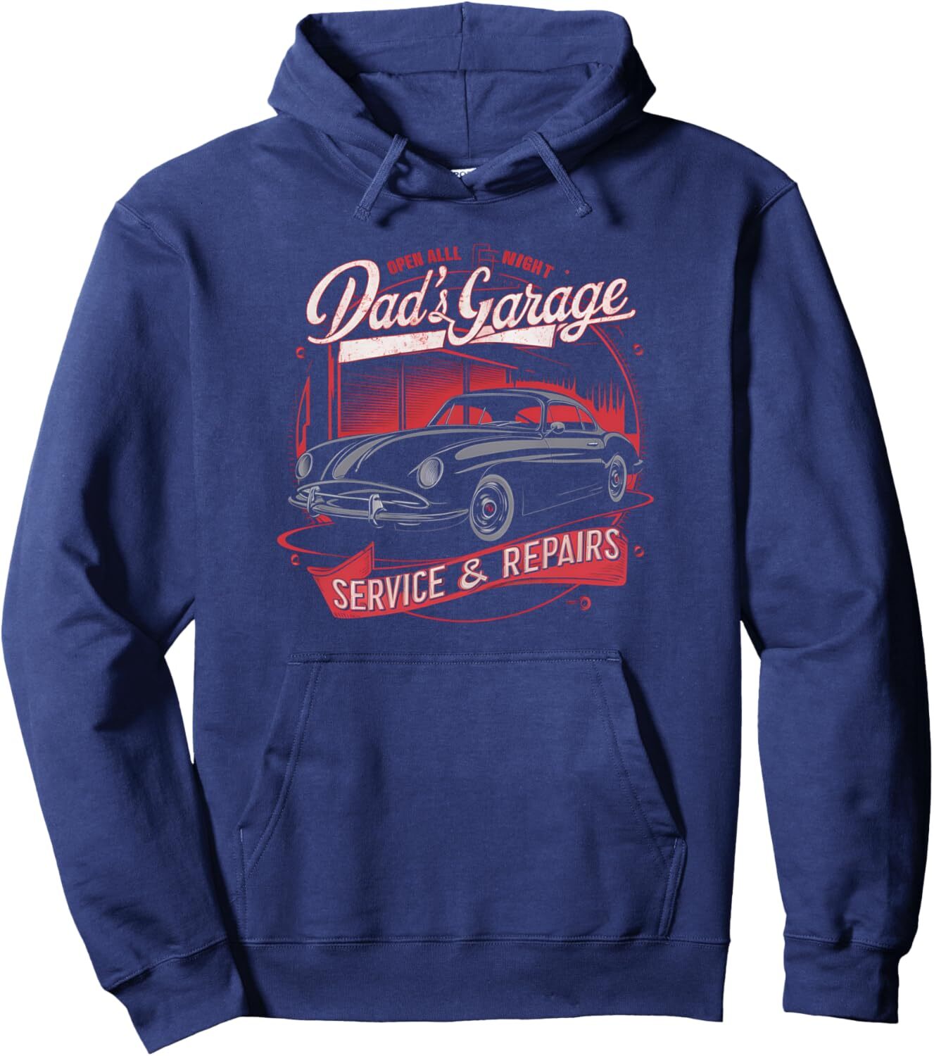 Hoodie for Mens Womens Dads Garage Service Repair Car Mechanic Dad Fathers Day Pullover Hoodie Graphic Hoodies sweatshirt