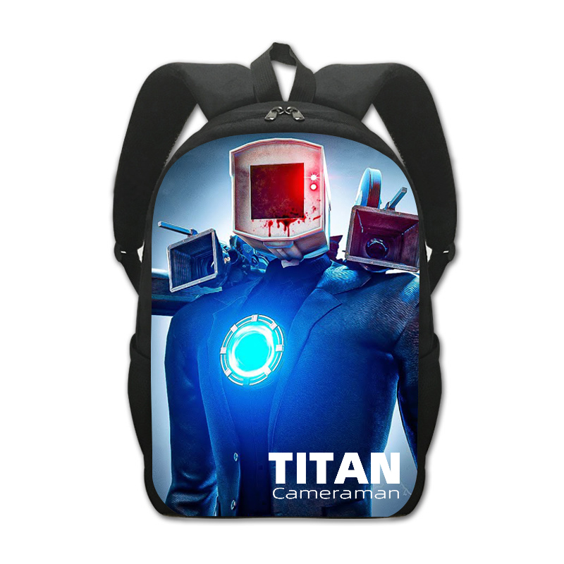 skibidi toilet Mochila Titan Cameraman Backpacks Bookbag Students School Bags Anime kid Rucksack Laptop Rucksack Shoulder Bag 2ff25