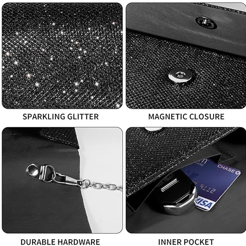 new Evening Clutch Purses for Women Handbags for Formal Wedding Party Cocktail Prom Crossbody Shoulder Envelope Bag fashion classic Evening Bag