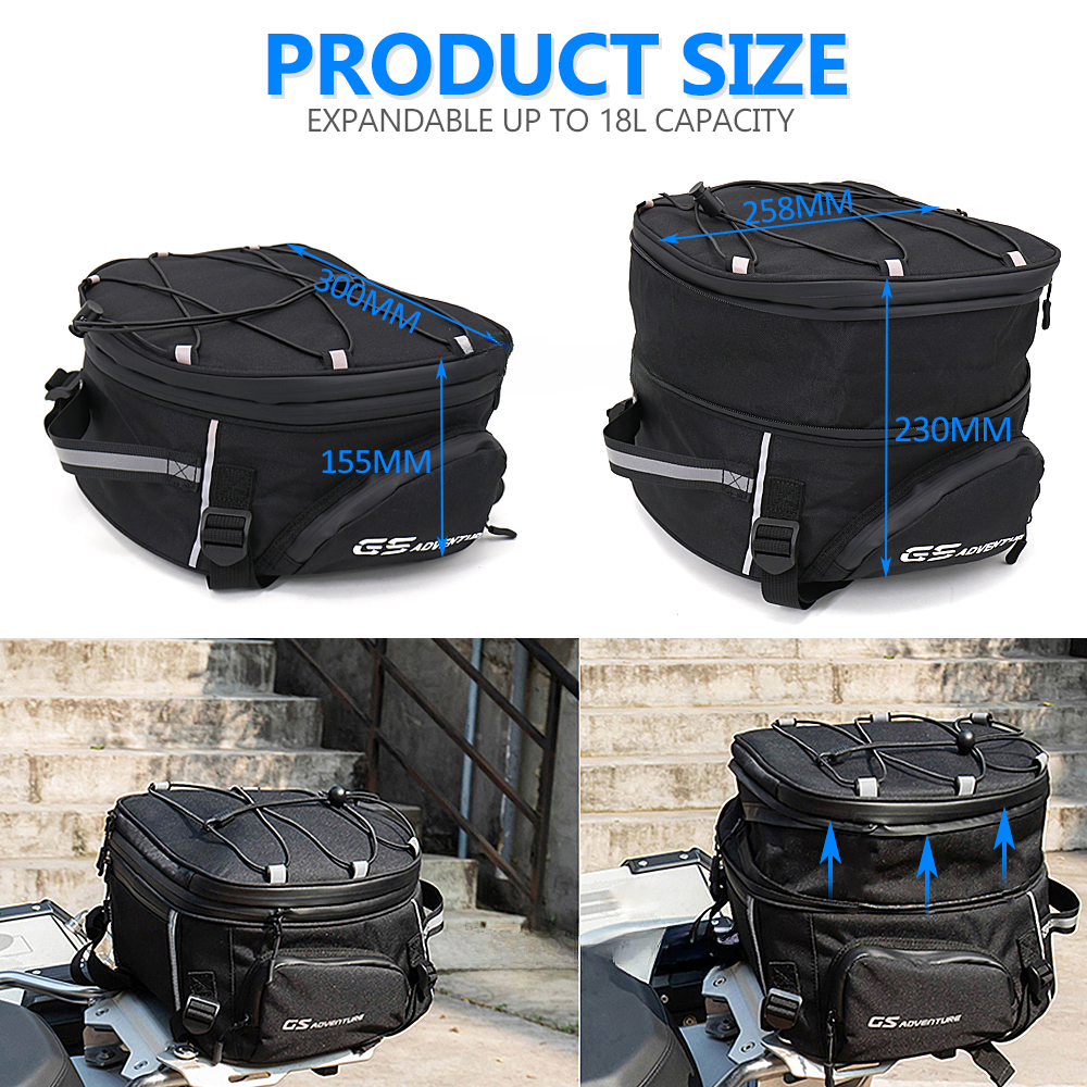 Lage Rack Bag For R1200GS LC 1200 Adventure R1250GSA R 1250 GS Motorcycles Tail Bags Multi-Functional Storage bag