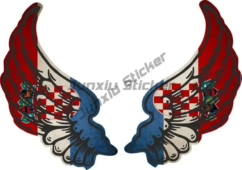 Coat of Arms Emblem Map Country Code HR Decal n Shield Flag Crest Sticker for Car SUV