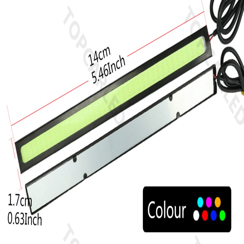 2pcs/pair Daytime Running Light DRL COB 17CM LED 12V White Waterproof DRL Bar LED Car Styling Auto Light Parking Lights Fog Lamp 93557 5 7a7da