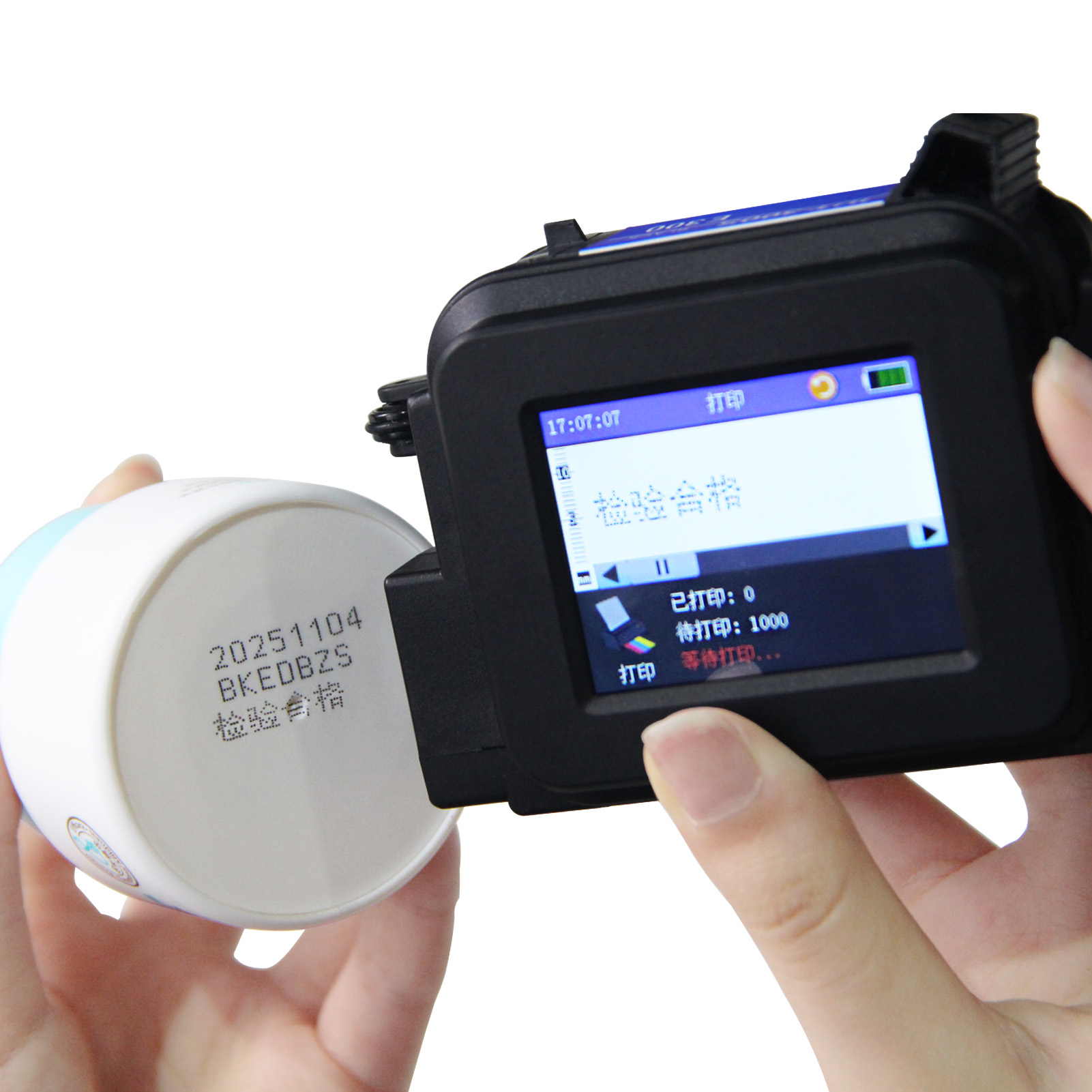 2025 Label 12.7mm Printer Handheld Inkjet Printer QR Bar Batch Code Date Number Expiry Date Coding hine Portable