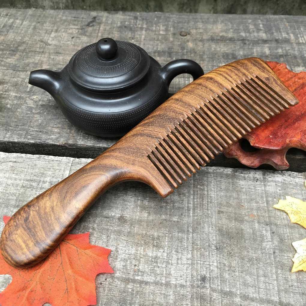 Home>Products>Hawthorn Wood Combs>Women>Mens Home Travel Wood Anti static Fine Toothed Comb W241112