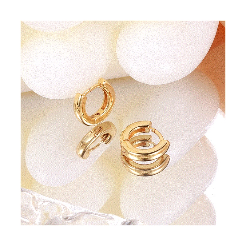 TUPMI 14K Gold Huggie Hoop Earrings for Women Men Dainty Mini Small Hoop Earrings Cuff Set for Cartilage Helix Tragus Conch Piercing Jewelry