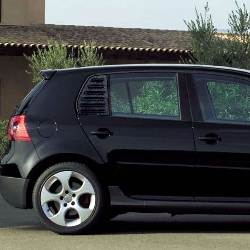 Rear Window Shutters Triangle Sunshade Modified Patch Shark Gill For Golf 5 2003-2010