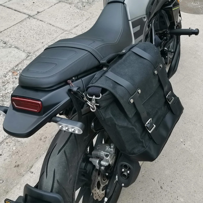 Retro Rearseat Large Capacity Universal Riding Rear Motorcycle Tools Storage Bag