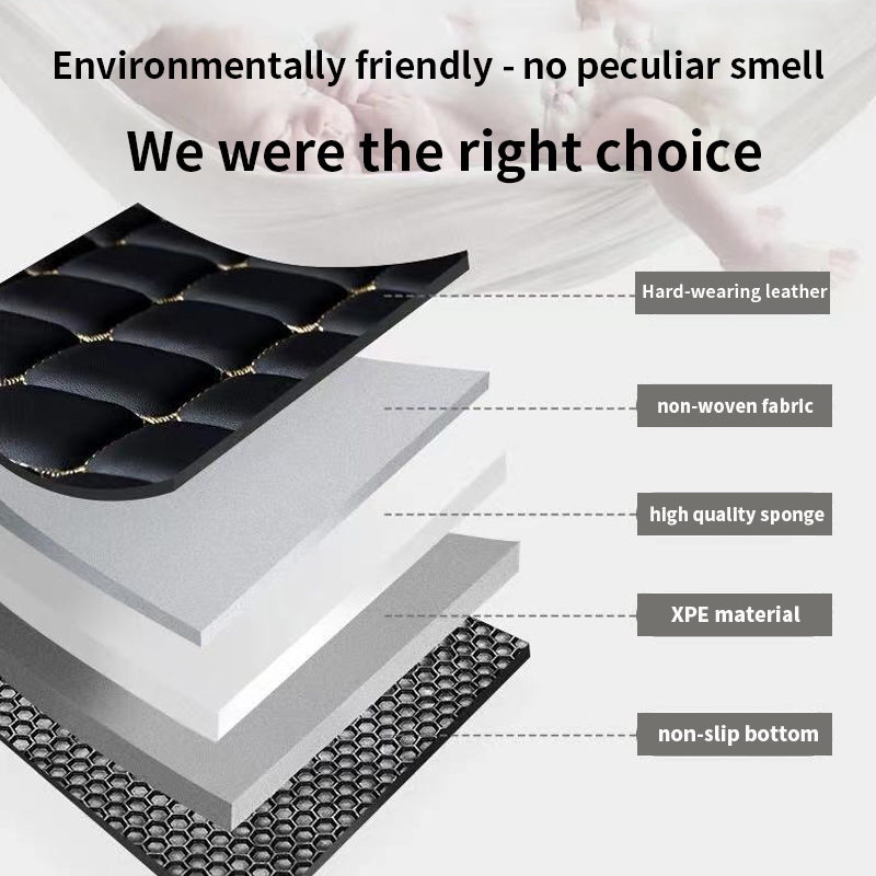 Floor Mats For CITROEN C2 2003-2013 Kit set Waterproof Carpet Leather Mat Full Set Car Accessories