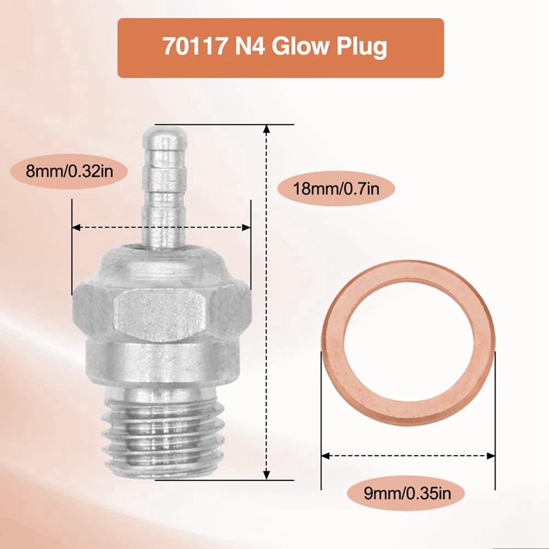 Hot Glow Plug N4 Spark Nitro Engine Parts Replace OS For HSP HPI Redcat 1/8 1/10 RC Car Truck