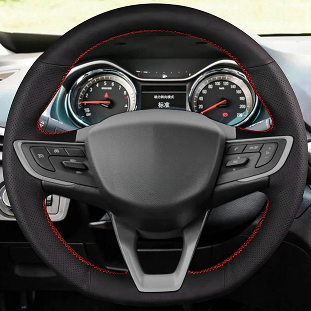Hand Sewing Steering Wheel Braid Anti-Slip Artificial Leather Car Steering Wheel Cover For Chevrolet ORLANDO Car Accessories 99463