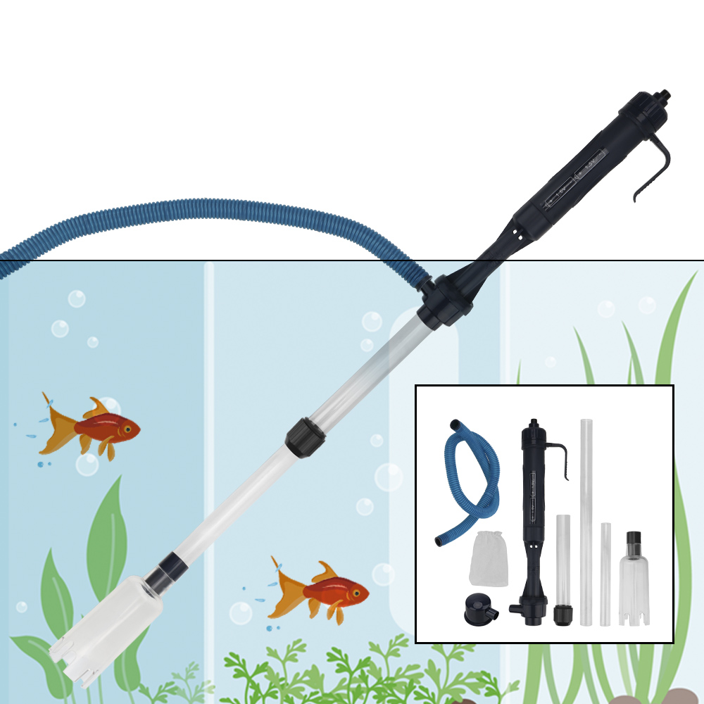 Electric Water Change Pump Aquarium Fish Tank Pipe Gravel Cleaner Tool Suction Filter Waste Remover Filters Tools Vacuum