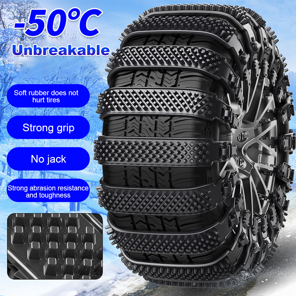 Cable Ties Car Winter Anti-Skid Tyre Chains Outdoor Snow Tire Anti Skid Chain Emergency Antiskid Accessories