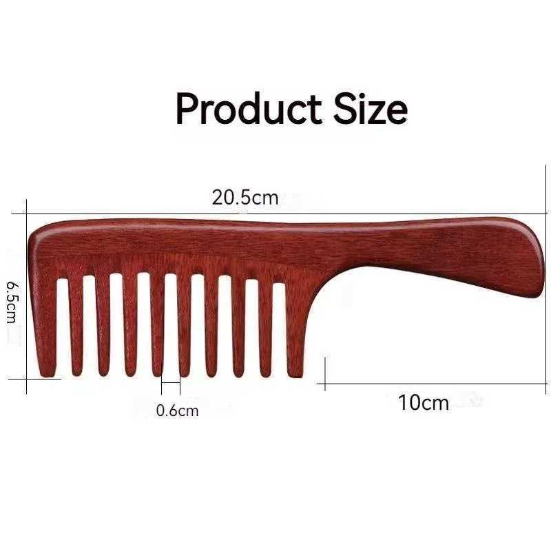 Hair Comb A wide toothed comb for curly hair handmade for removing corners and a natural wooden comb for womens curly hair W241112