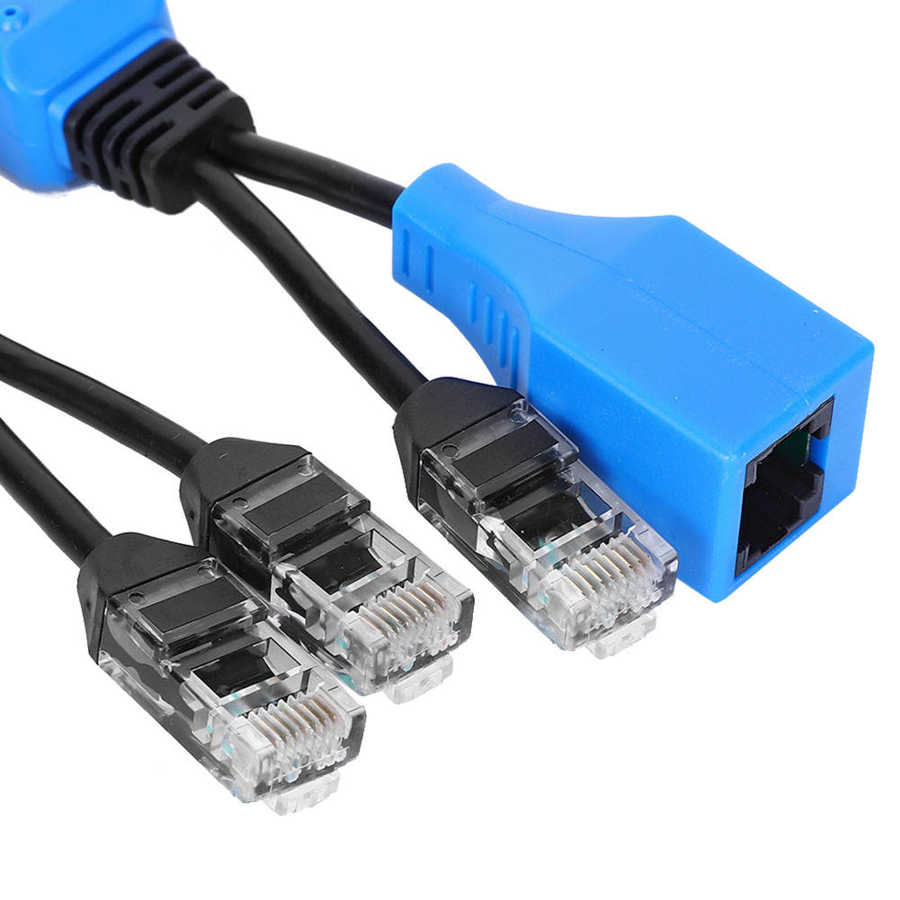 CCTV POE Combiner Splitter Two Cameras Use One Network uPOE Cable Injector Adapter Cable For IP Camera