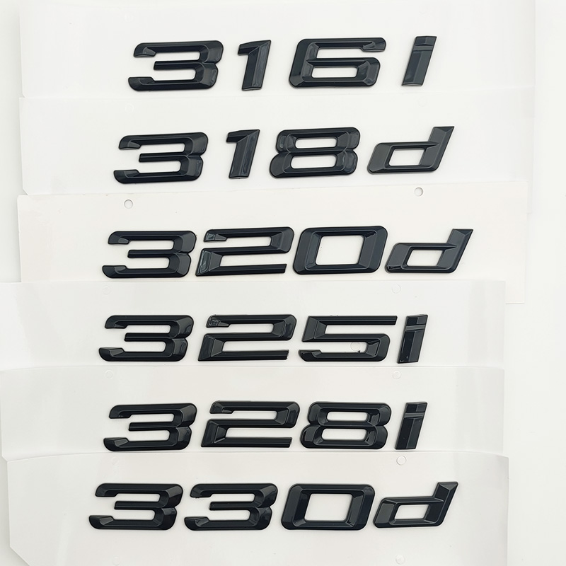 3d Car Trunk Sticker For 316i 318i 320i 320d 325i 330i 330d 335i 340i E46 E90 E91 F30 G20 Emblem Lettering Accessories