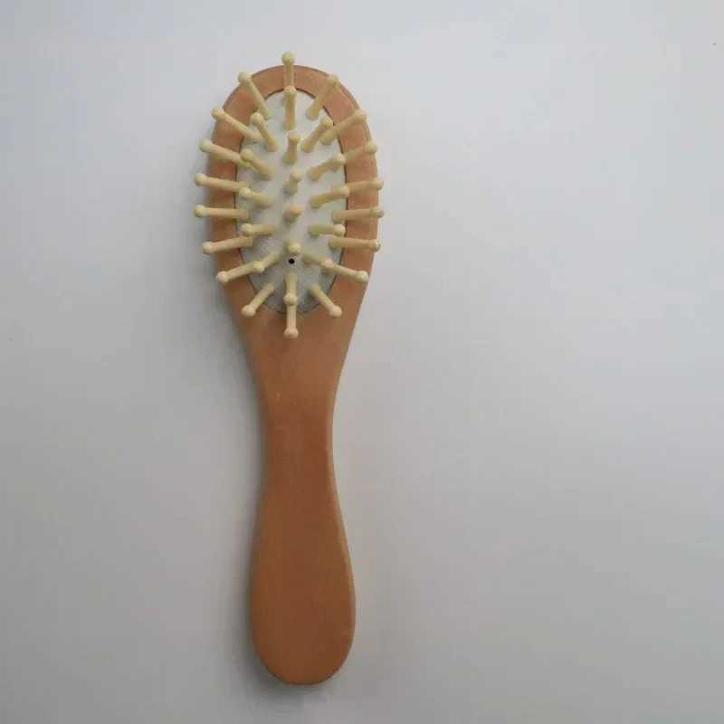 Baby natural wood boy girl soft wool brush hair comb baby head massager portable bath brush childrens brush W241112