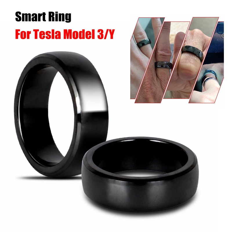 2020-2023 For Tesla Car Smart Finger Key Model 3 Y Smart Key Ring Replace Key Card Key Fob Made With Original Chips Accessories 96df1 f44cb