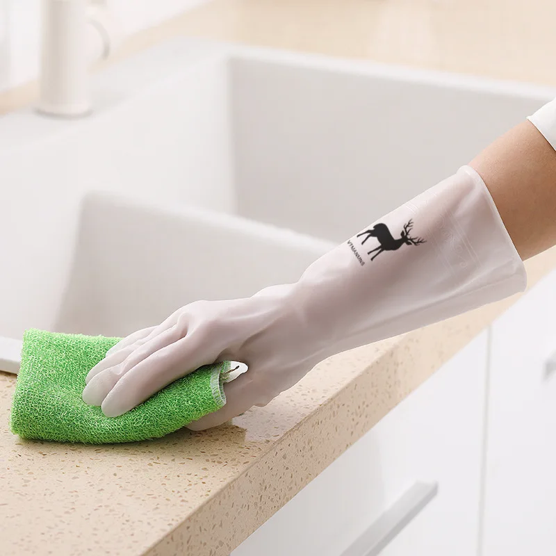 Durable and Waterproof Household Gloves for Cleaning, Dishwashing and Laundry