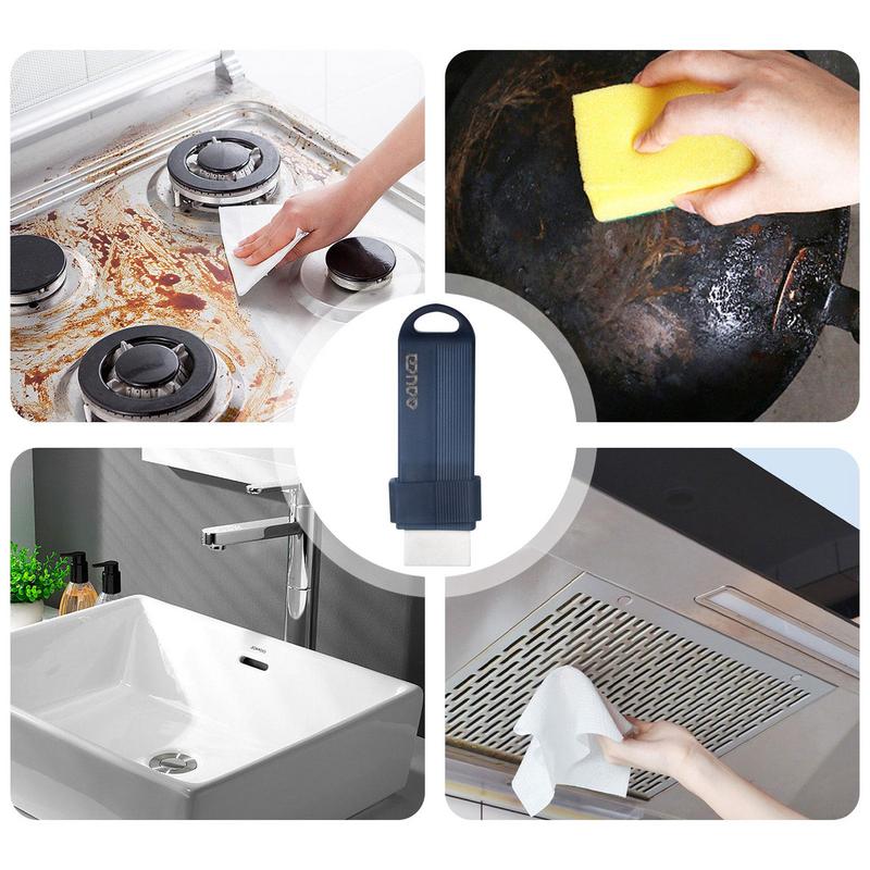 Resuable Stain Remover Rubber Eraser Kitchen Faucet Remove scale Eraser Bathroom Glass Stain Rust Remover Cleaning Supplies