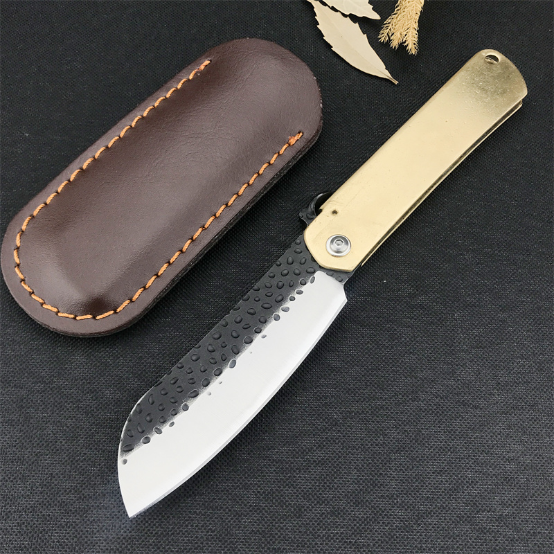 Classic Japanese Higonokami Folding Knife 7Cr13Mov Forging Steel Brass Handle Camping Hunting Survival Knives EDC Tools Fruit Knives 3300 535 940 15535