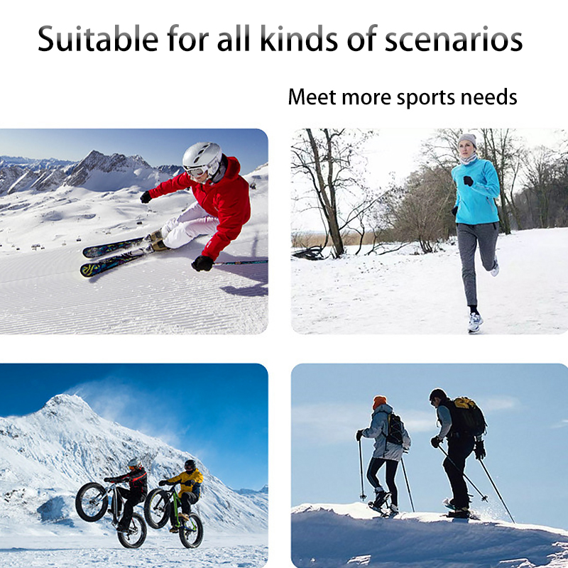 Winter Polar Fleece Skull Caps Windproof Thermal Cycling Helmet Liner Outdoor Sport Hat MTB Bicycle Raiding Motorcycle Headwear