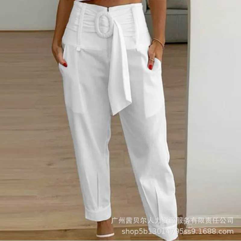 Trouser Wen White Wide Lace Casual Pants M241111