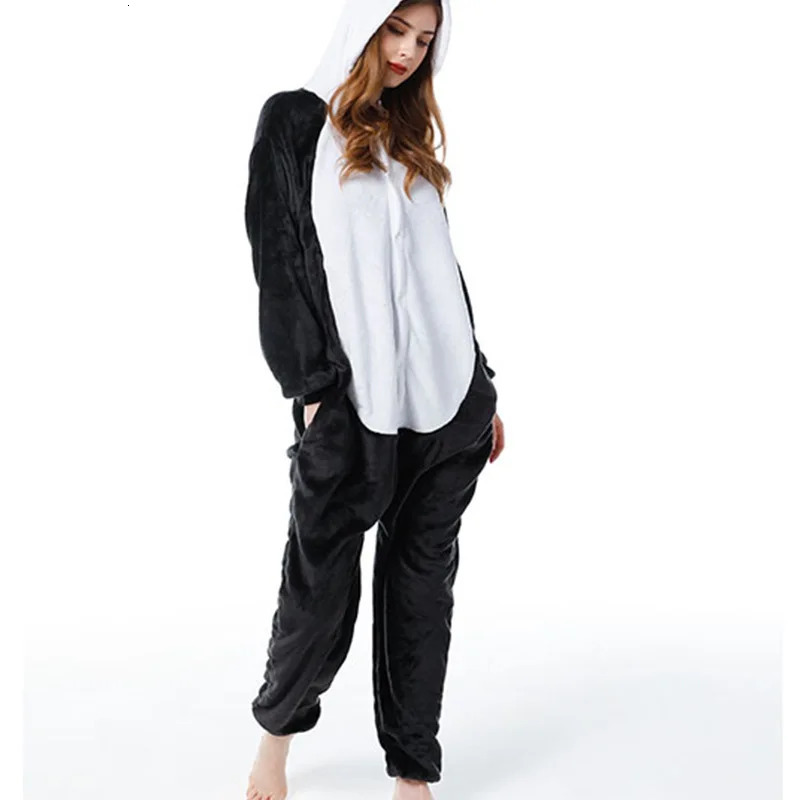 Winter Adults Kigurumi Animal Anime Panda Onesies Women Men Pajamas Onepiece Halloween Christmas Hooded Cartoon Onesie Costumes 241112