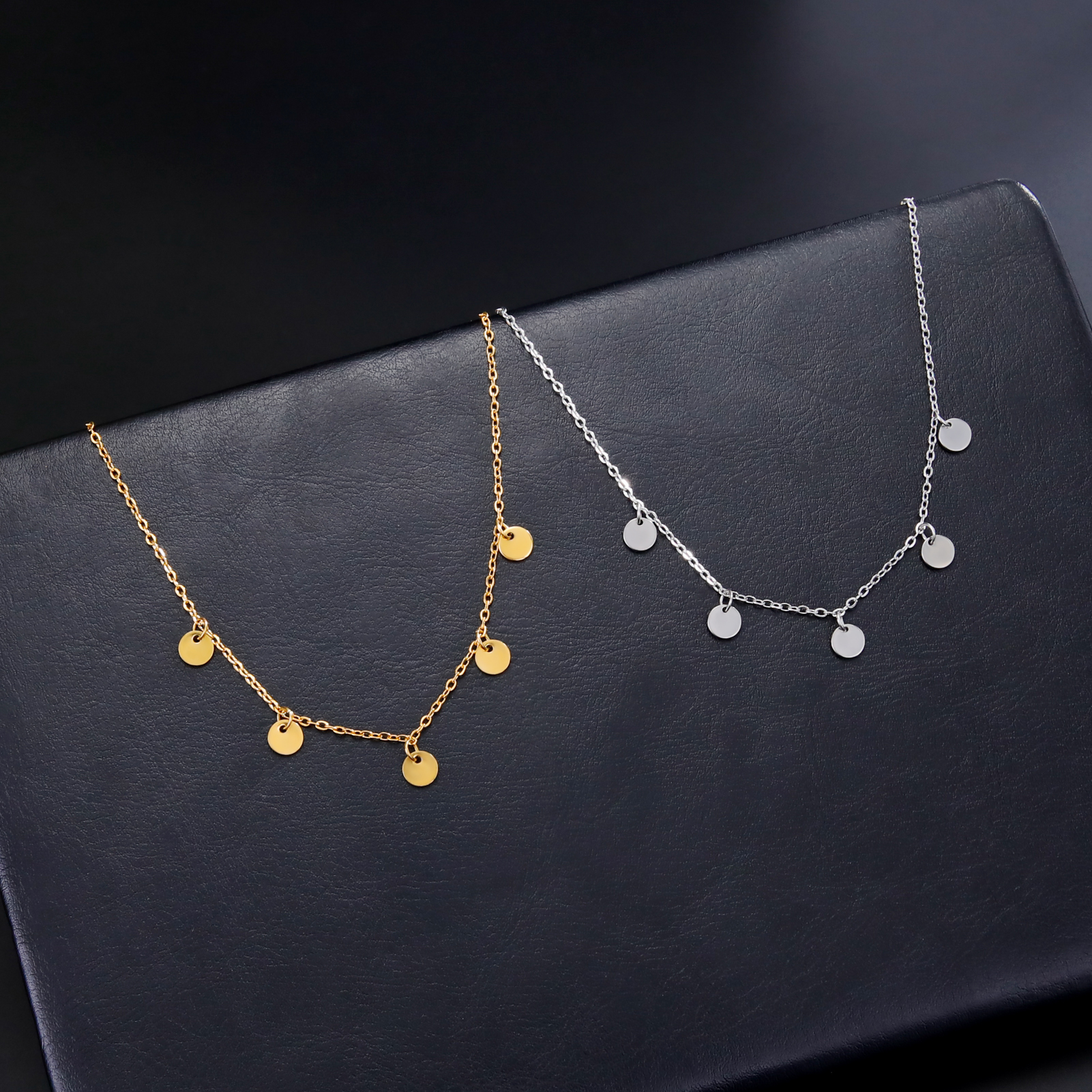 Skyrim Korean Round Circle Pendants Choker Necklace Women Girls Minimalist Neck Chains Geometric Trendy Jewelry Birthday Gift 08ff6 5 89714