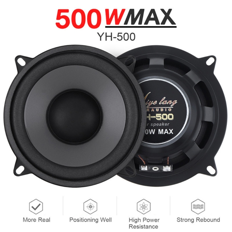 500W Car HiFi Coaxial Speaker Vehicle Door Auto Audios Music Stereo Subwoofer