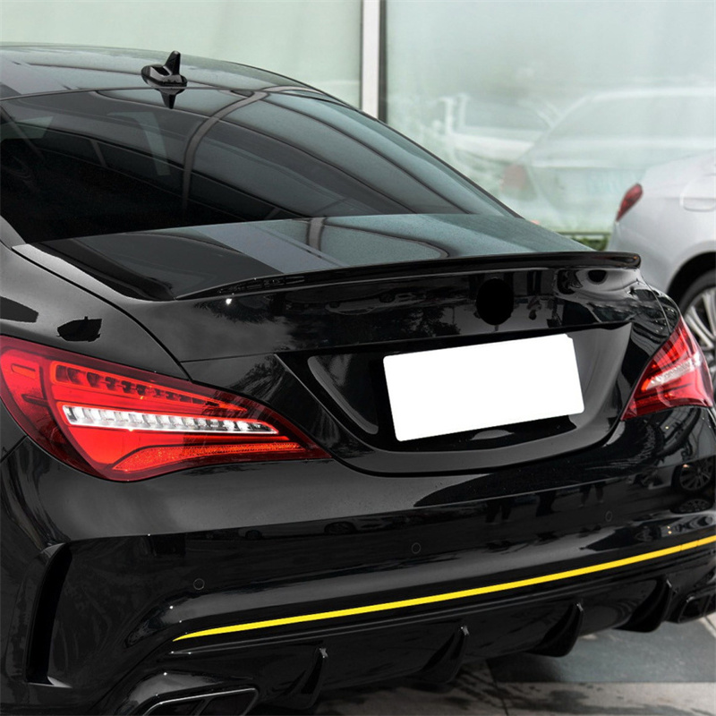 Glossy Car Rear Trunk Spoiler Wing Lip For Mercedes Benz CLA Class C117 CLA200 CLA260 CLA45 AMG 2013 - 2019 Tail Tailgate Lip f723e