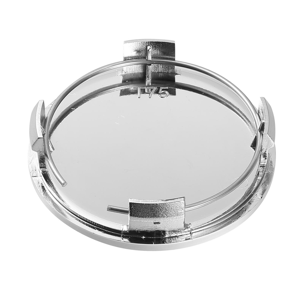 4Pcs 75mm Universal Wheels Hubcap Chrome Sier ABS Plastic Auto Wheel Center Cap Car Styling