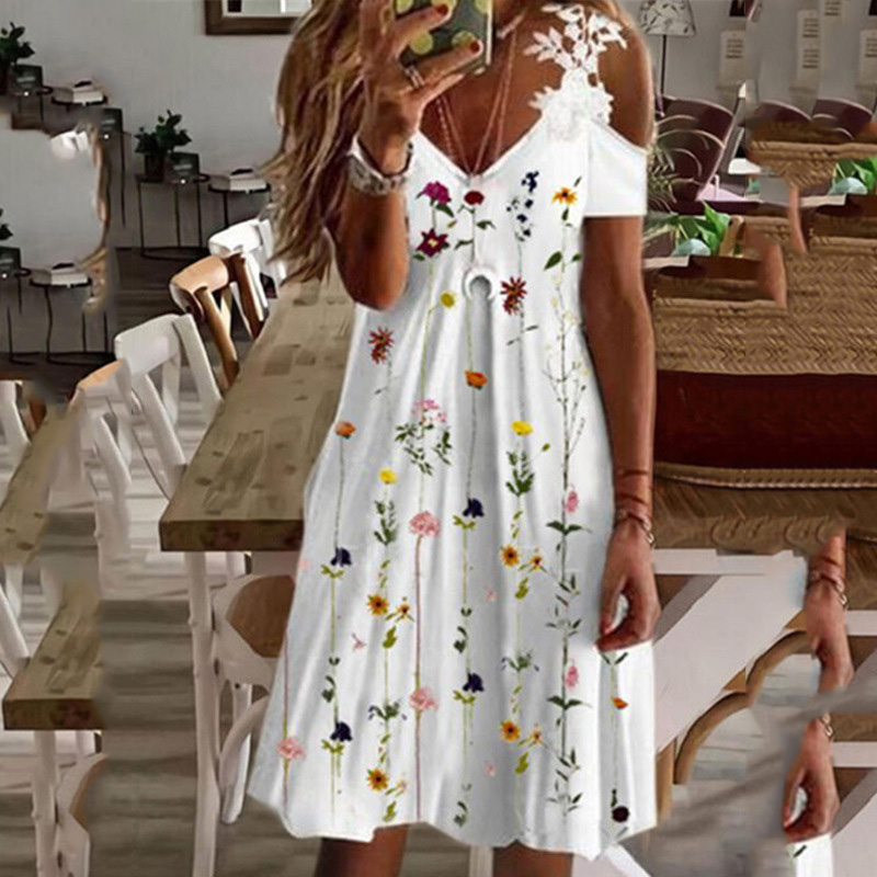 birthday dresses sexy birthday dresses robe de Midi Dresses Sleeveless Floral Casual Mid-Calf A Line Sashes S-3XL dresses for woman party plus size dr