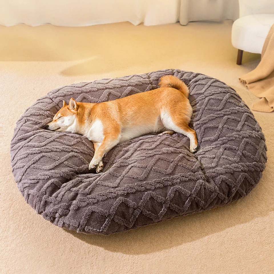 Dog Bed for Large Medium Small Dogs Sleeping Mat NonSlip Bottom Breathable Soft Puppy DurableCalming Pet Cuddler 241111