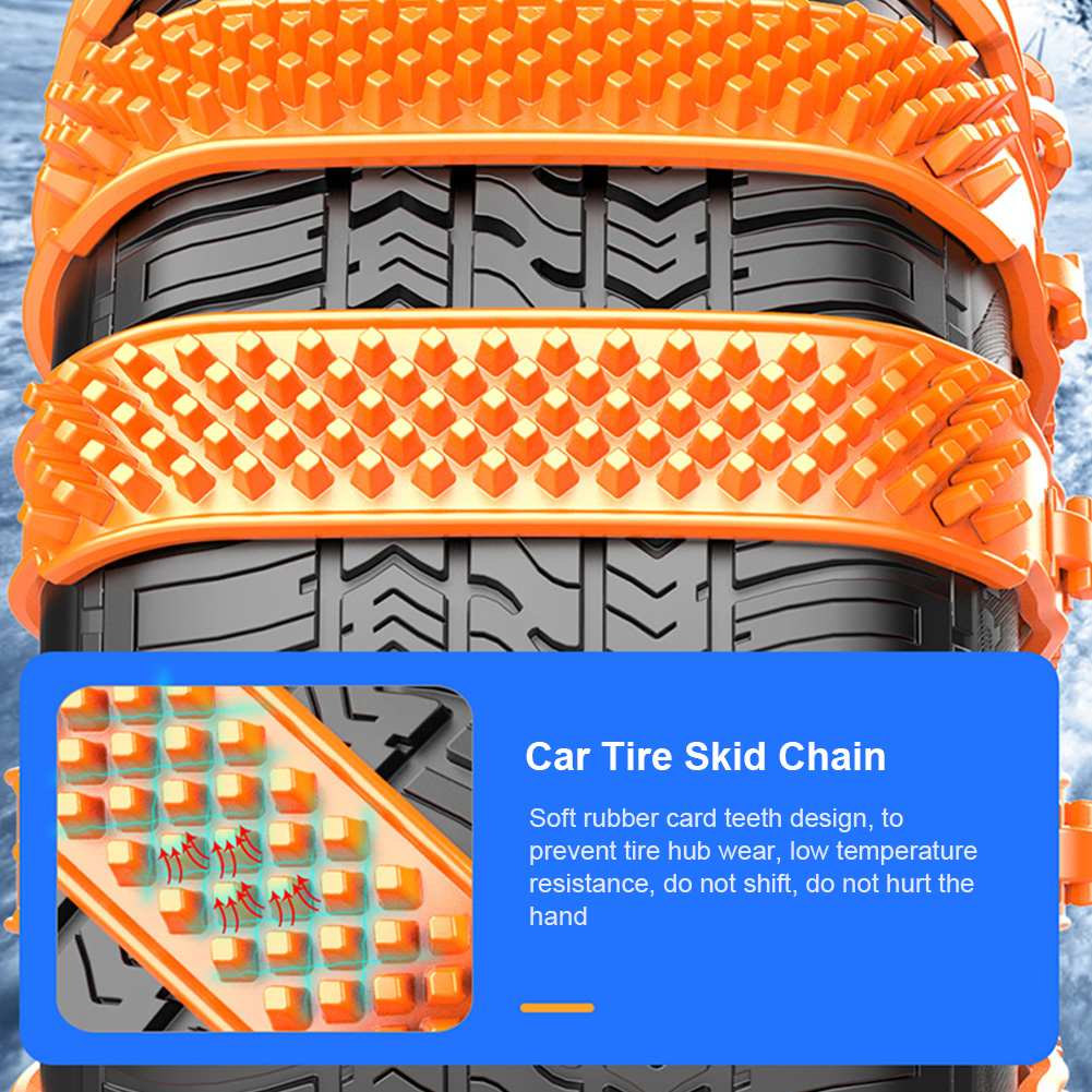 2/4/6Pcs Car Wheels Chains Wheel Tyre Cable Belt Winter Outdoor Emergency Snow Tire Anti-skid Chain