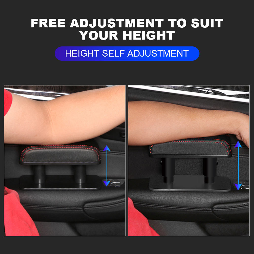 Universal Car Armrest Box Adjustable Height Armrests Pad Auto Rest Extender Driver Arm Elbow Support Supplies