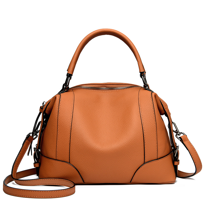 2023 Solid Cow Leather Female Handbags High Quality Soft Genuine Leather Large Capacity Shoulder Crossbody Bags for Women 405ac