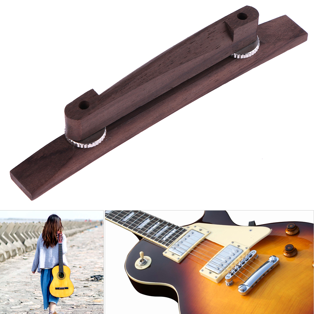 1-5Pcs 6 String Archtop Jazz Guitar Adjustable Floating Rosewood Bridge Parts For Folk Acoustic Guitar Parts & Accessories New
