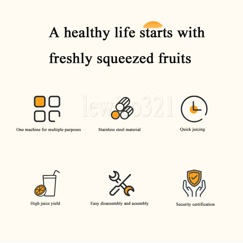 10V 220V Electric Orange Juice Machine Portable Juicer Blender Fresh Food Mixer Squeezer For Home Commercial