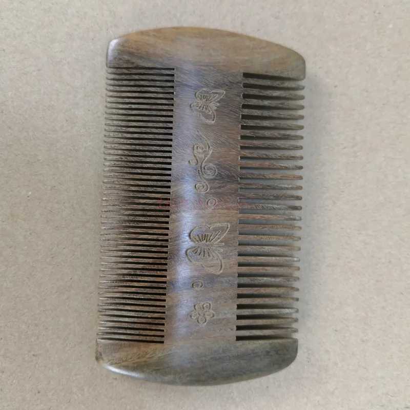 Wooden comb sandalwood comb scraping head scorpion tooth comb green wood hair W241112