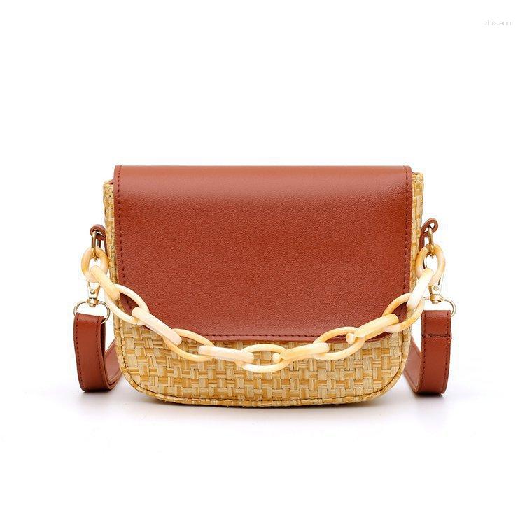 Bag Small Women's Autumn And Winter Korean Style Fashionable Woven Square All-match Crossbody zhanyishengli