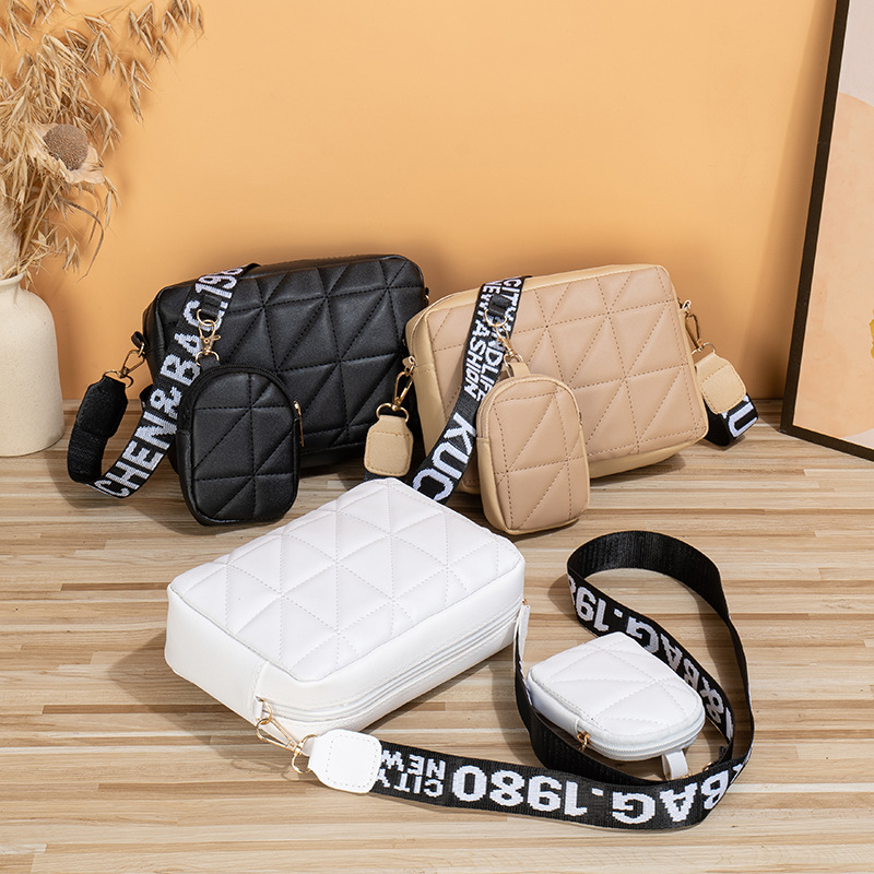 Luxury Storage Handbag Famous Brand Two Piece Set 2024 New Style Women's Fashion Mobile Bag Shoulder Designer Purses