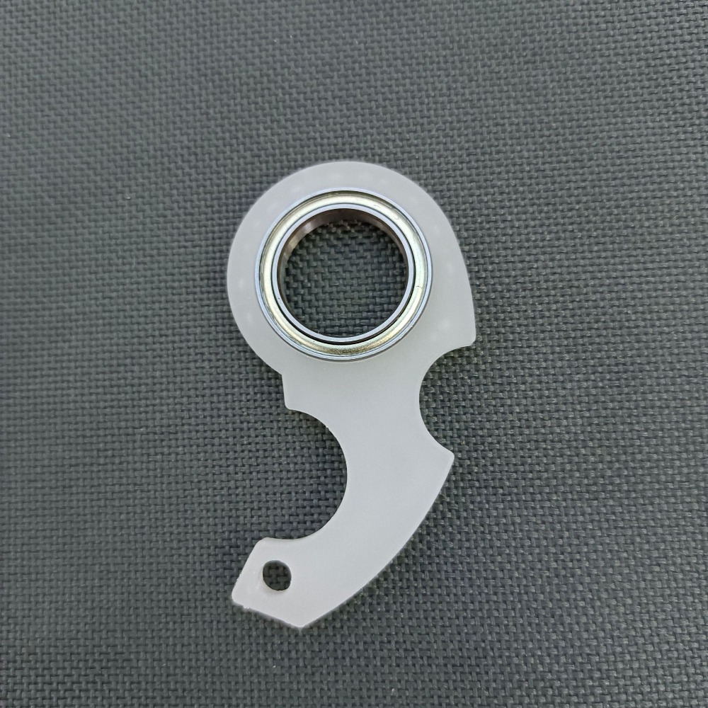 Noctilucent Spinner Relieve Fidget Keychain Boredom Anti-Anxiety Fingertip Spinning Keyring Light Trendy Portable smile