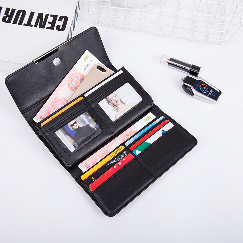 Purse Geometric Wallet Women Long women's Clutch s Money Bag Three Folds Ladies Card Holder carteira portfel e3bed