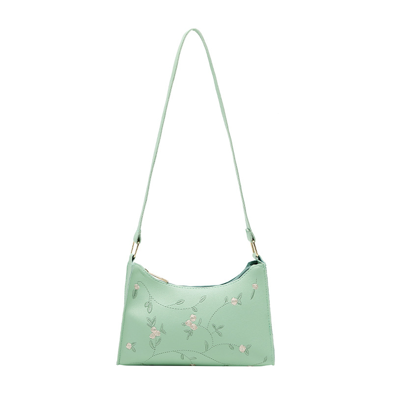 Summer Lace Floral ing Shoulder Bag for Women Soft PU Leather Underarm Bags Beach Travel Handbag Girls Small Tote Bag 17368 5 8661a