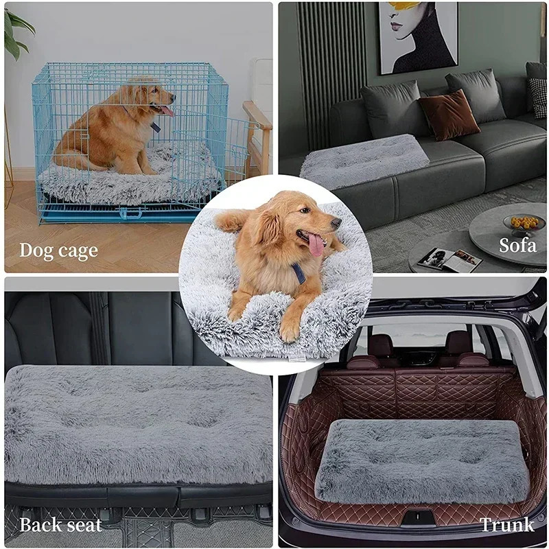 Super Soft Plush Dog Bed Mat Cat Beds for Small Medium Large Dogs Removable Cleaning Puppy Cushion Claming Pet 241111