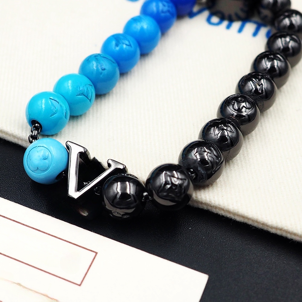 latest design Beaded quenched-bead Strands bracelet spring clasp bracelet is the top titanium rigid bracele