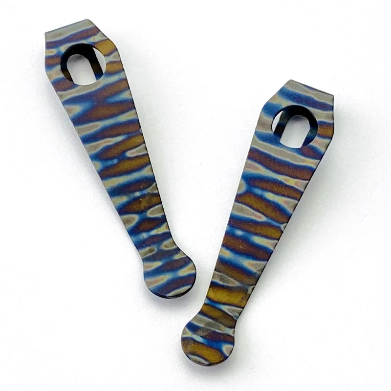 1piece Pink Color Titanium Pocket Knife Clip Waist Clip for Para 3 Folding Knife Lightweight Pocket Back Clips